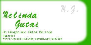 melinda gutai business card